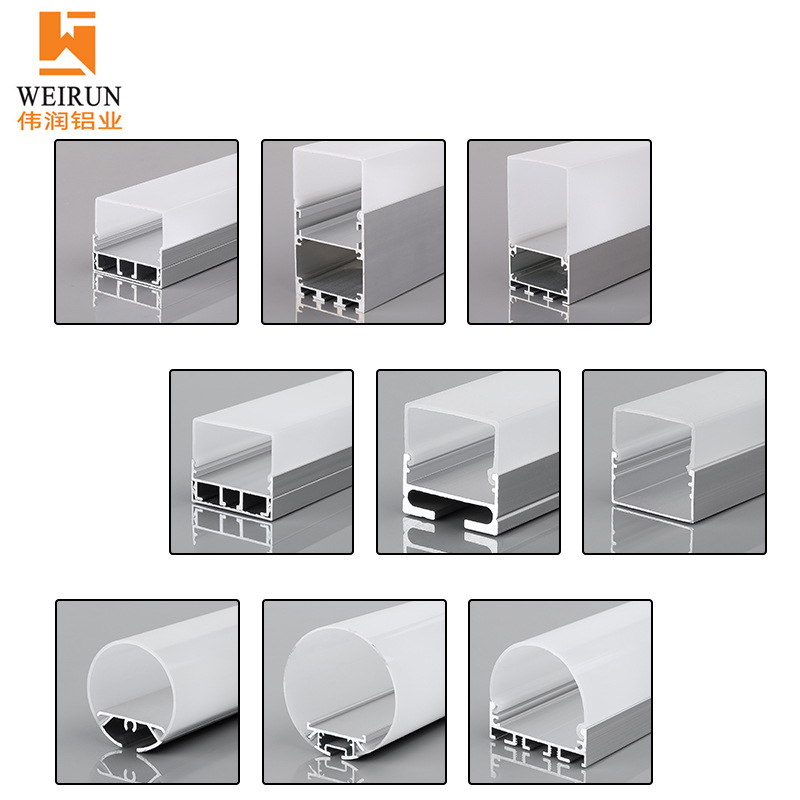 lámpara de aleación de aluminio ranura de lámpara de línea LED tres lados aluminio luminoso decoración ranura de aluminio lineal cubierta abierta cubierta secciones de aluminio ocultas