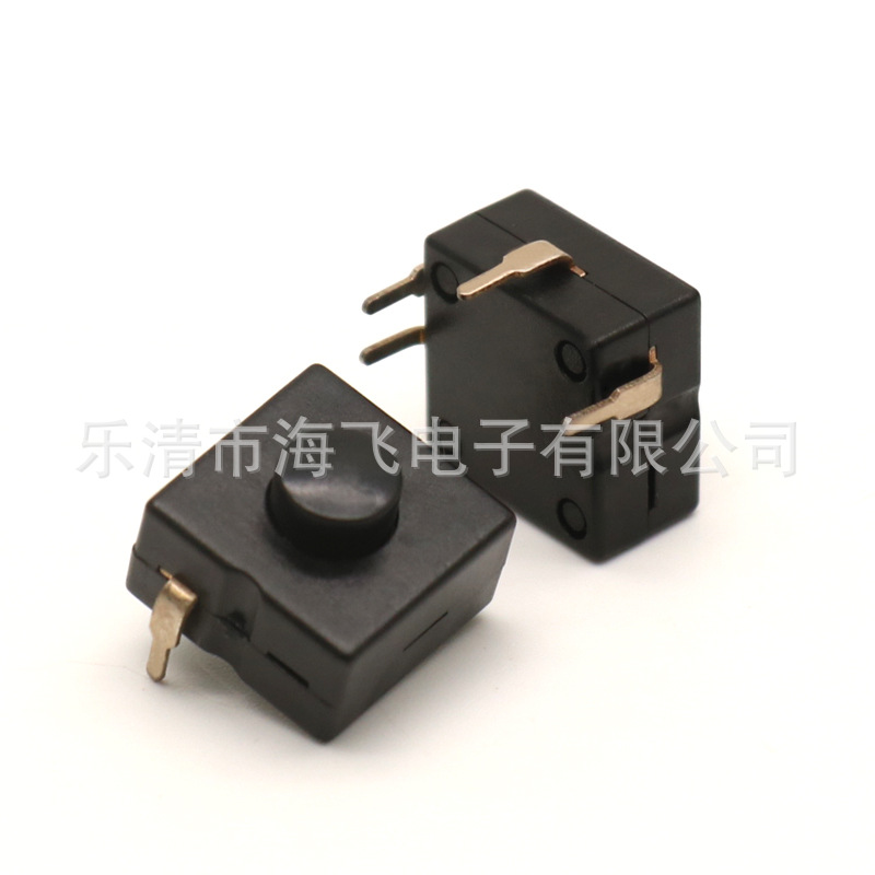 按键按钮电源开关 LED 手电筒开关 立式4脚直插
