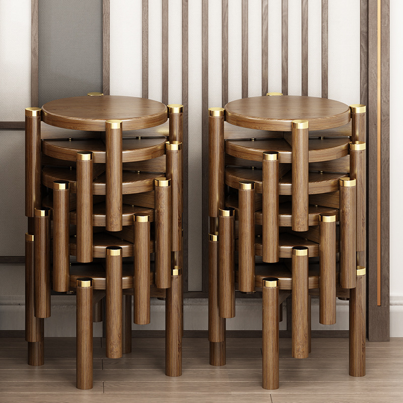 Taburete pequeño de madera maciza hogar sofá apilable taburete bajo simple sala de estar mesa de café lado pequeño banco pequeño taburete para niños pequeño cambio de zapatos