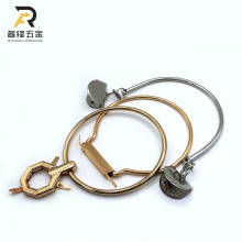 DIY手工编织包手提 简约时尚半圆礼品盒金属提手 箱包五金配件