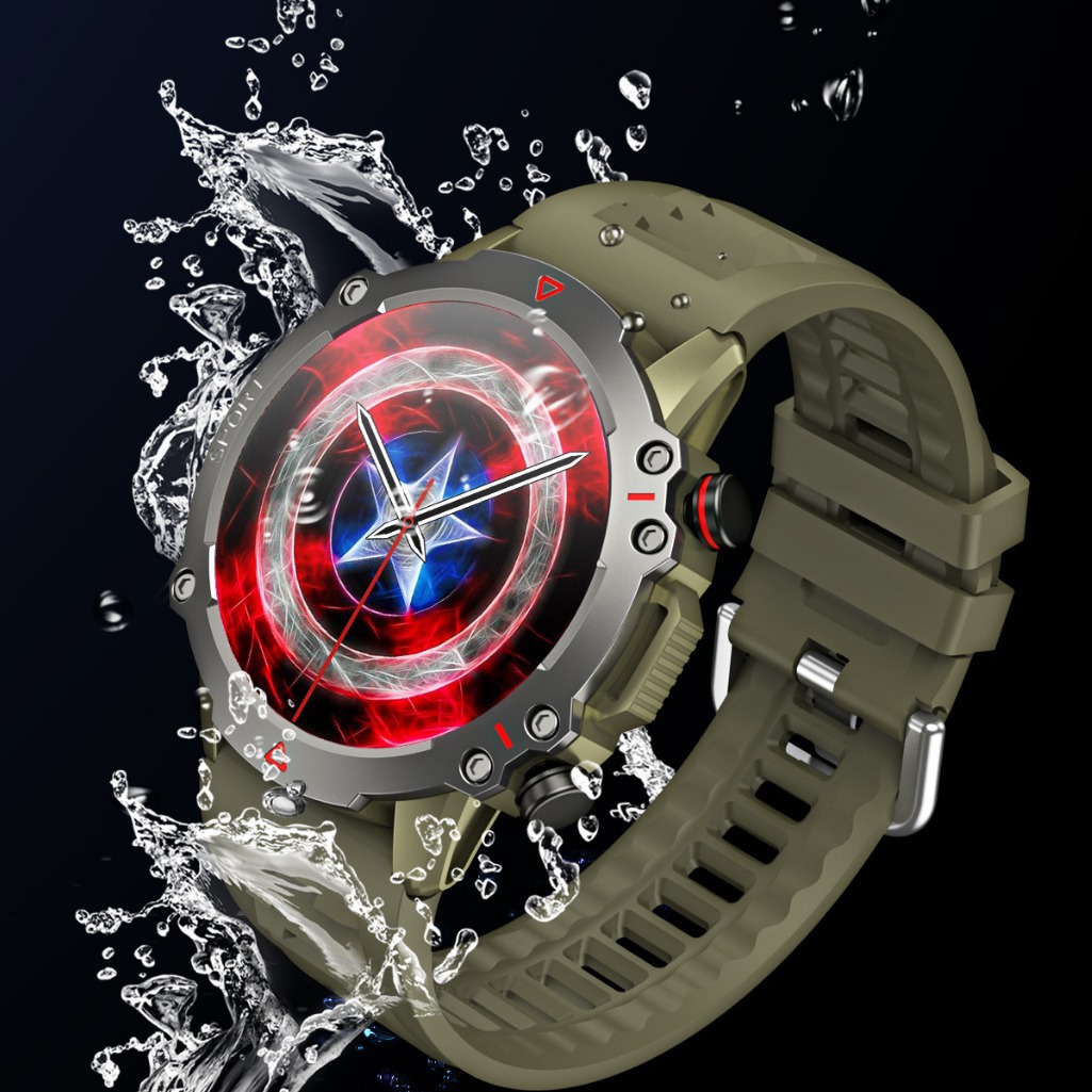 Huaqiangbei Smart Watch Tf10 Pro Mechanical Men's Smart Phone Battery Multi-Function Round Heart Rate Screen