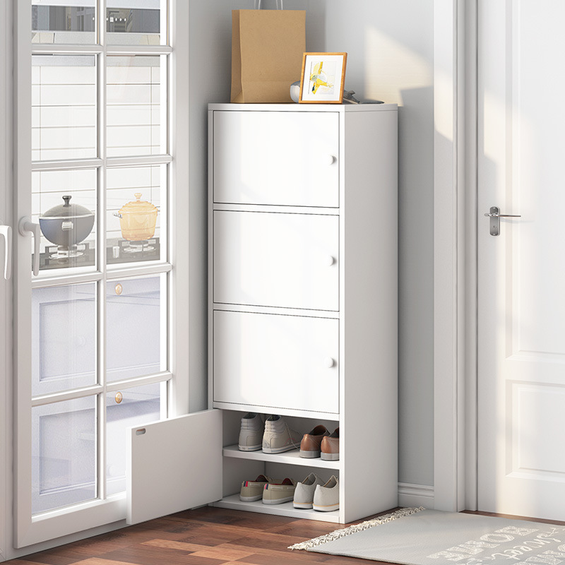 Home Entryway Shoe Cabinet Space-Saving Simple Multi-Layer Shoe Rack Large Capacity Storage Dustproof Economical Storage Cabinet
