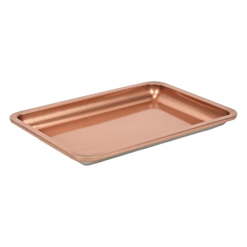 Bandeja de joyería de acero inoxidable cuadrada transfronteriza herramientas de uñas bandeja de almacenamiento en forma de corazón bandeja de cosméticos colección de placas de metal