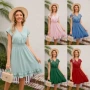 新品春夏显瘦短袖连衣裙