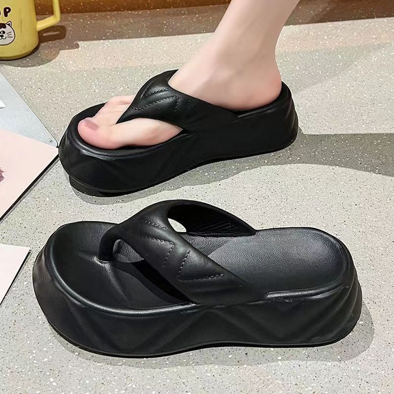 Women's Casual Solid Color Round Toe Platform Sandals display picture 5