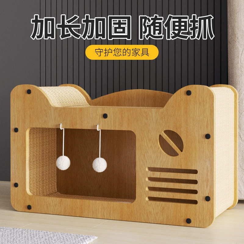 Xiangtu настенный сменный сизалевый игрушечный домик для кошек, вертикальный домик для кошек, гофрированная бумага, износостойкая доска для кошачьих царапин, не падает