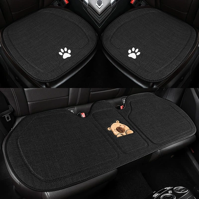 Cushion Single Cartoon Cute Internet – Seat cushion, seat cover - three-piece-set-black