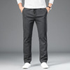 男士秋冬季休闲裤男宽松运动弹力中年直筒加厚款保暖爸爸弹力裤子|ms