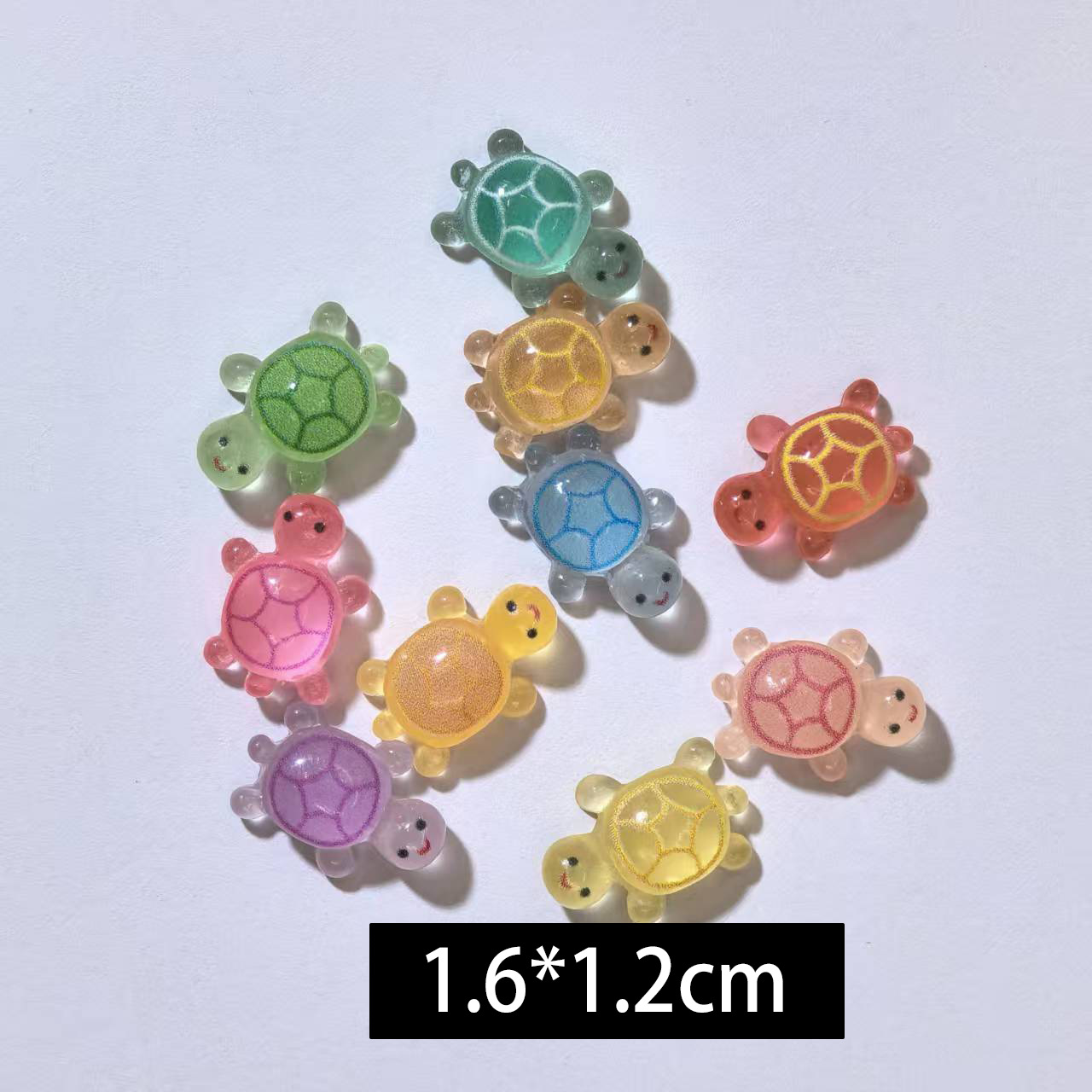 1.6CM 빛나는 거북이 인쇄 모델