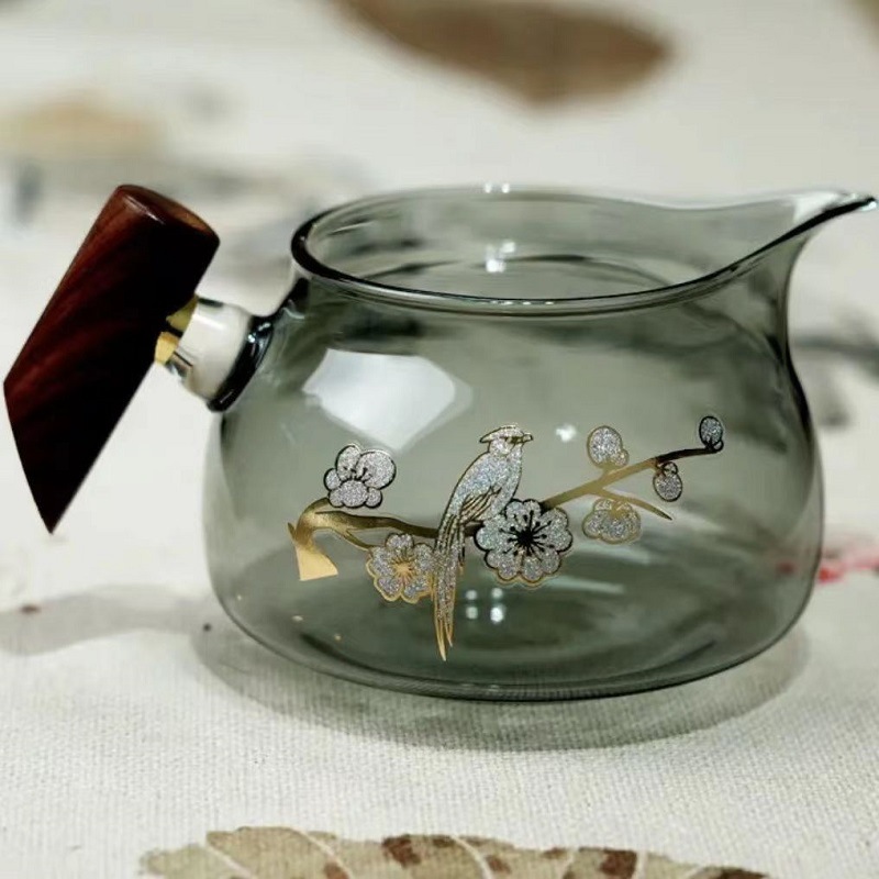 300ml gris ahumado de madera Gorrión ciruela Bird Fair Cup