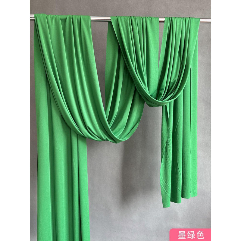 Techo de la boda cortina de seda de leche tela elástica decoración azul cortina de fondo de la sala de bodas coreana