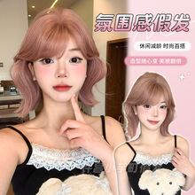小芋町假发秋季新款女长发修脸短发发网红彩色自然jk少女日常假发