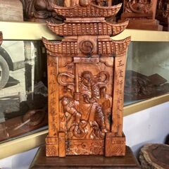 ナツメの木に落雷して、各種の手作業の鎮の祭壇の置物、純粋な手作業の彫刻! 古風に古いものを作ることができます。