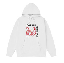 潮流印花2024春季新款套头宽松T恤情侣装连帽卫衣