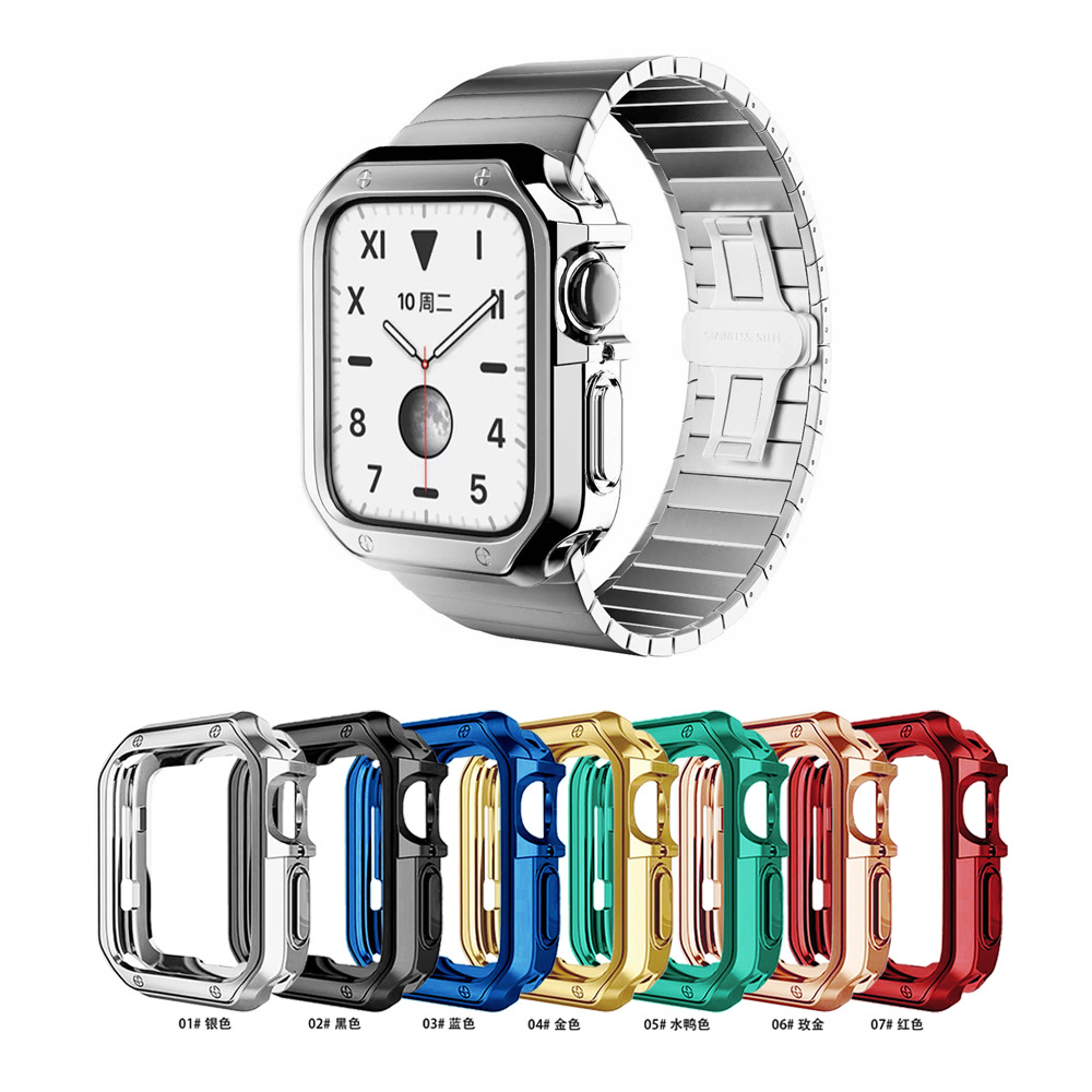 iwatch表壳适用于苹果6/5/4/3/2/se代通00用铠甲型保护壳
