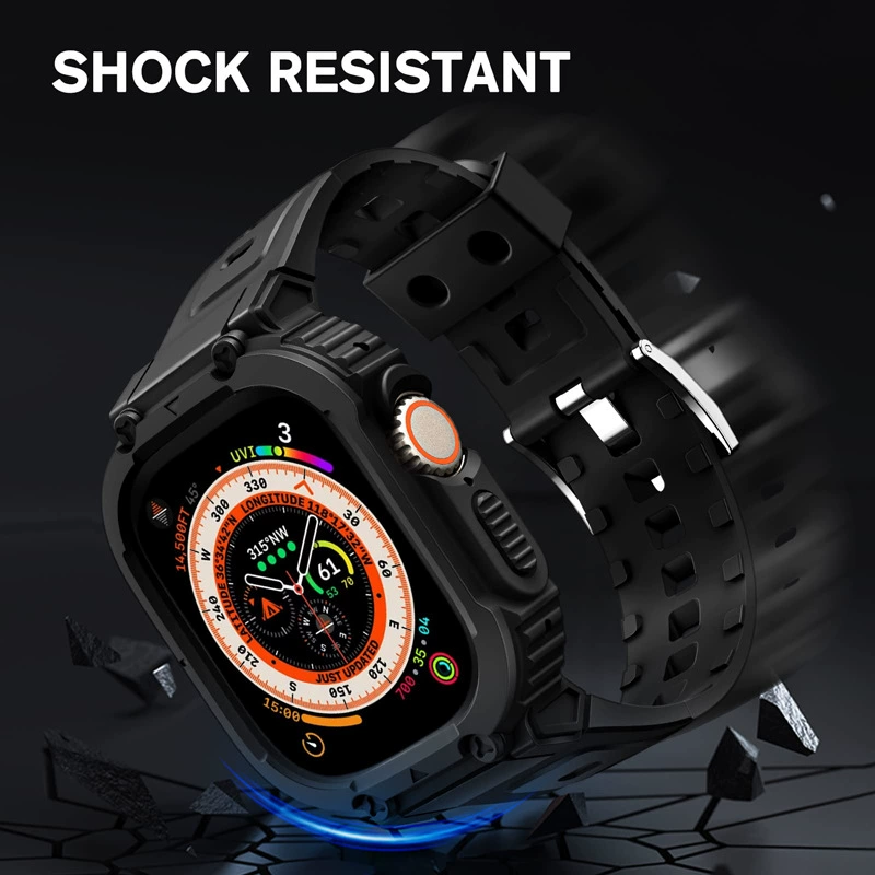 Ремешок для Apple Watch Series 7, TPU армированный, совместим с iWatch9