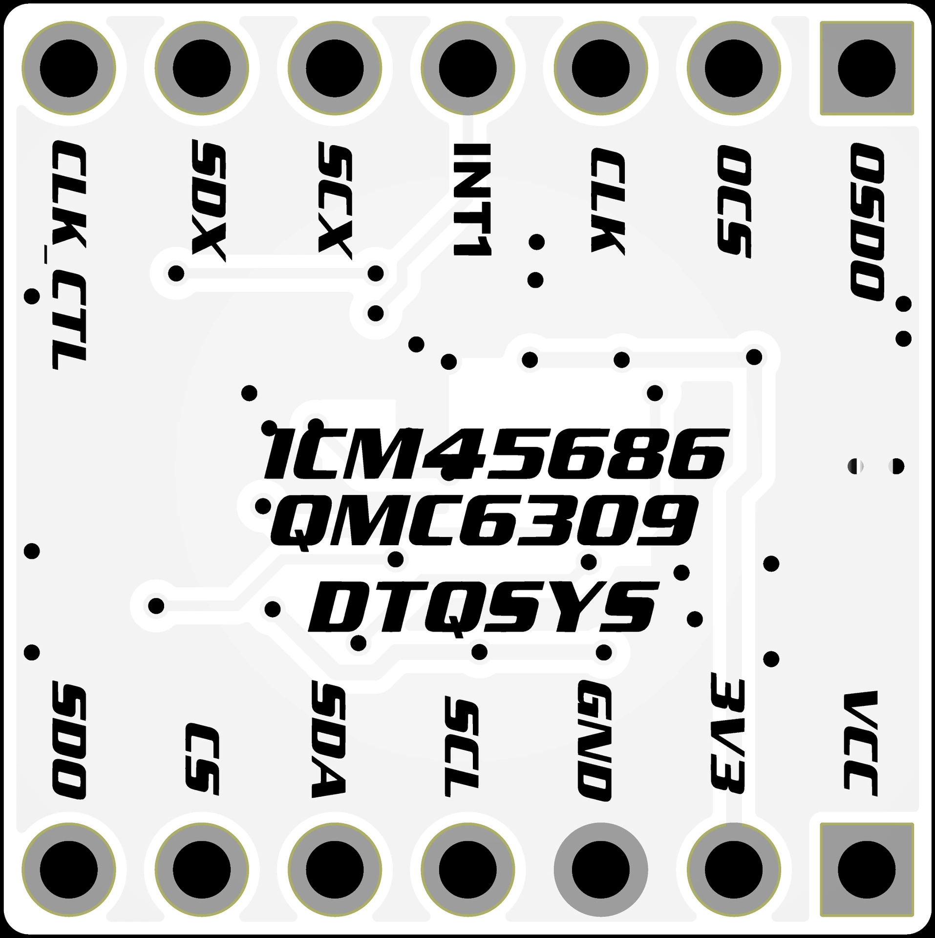 Модуль ICM-45686 + QMC6309, предназначен для трекеров SlimeVR и S
