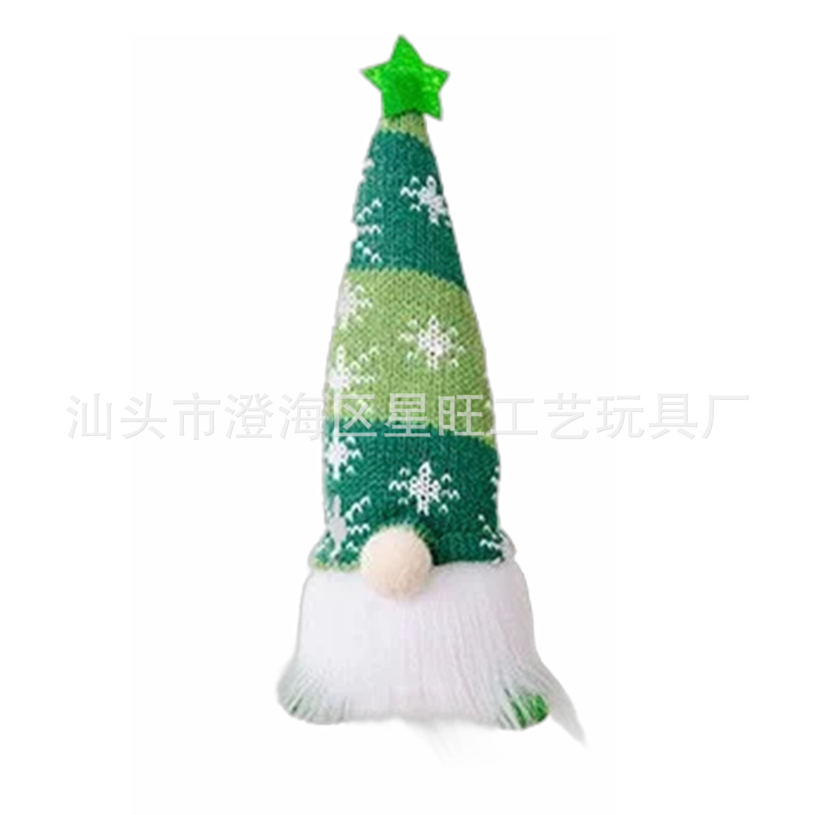 Personalizado Navidad sin rostro muñeca de punto sombrero luminoso bosque viejo adorno lindo Rudolph adorno