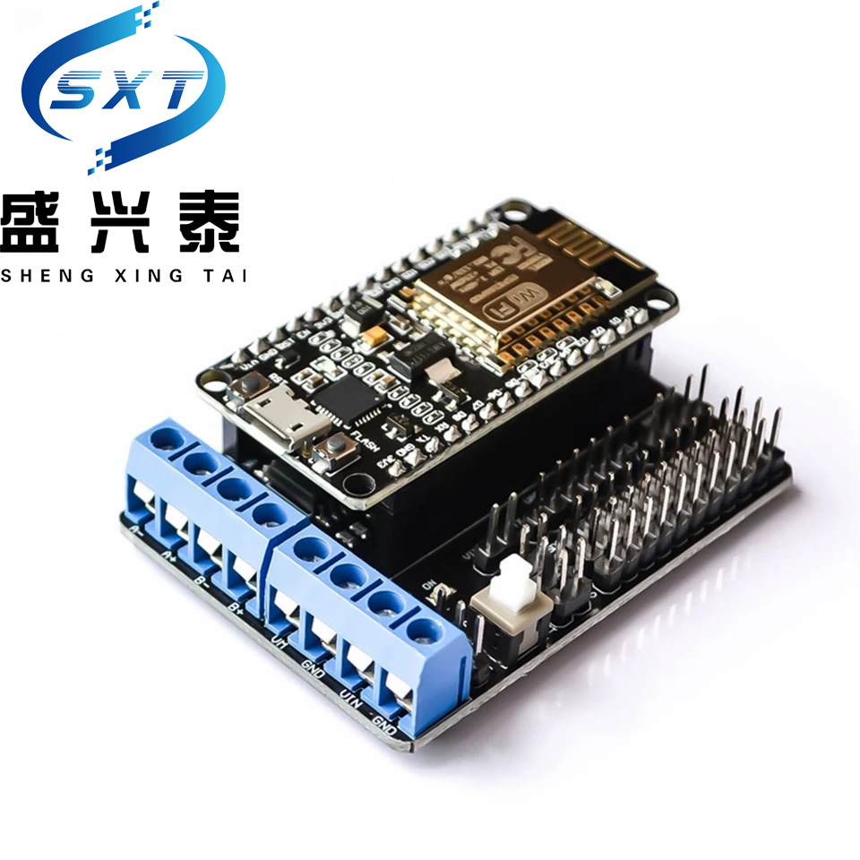 NodeMCU+电机驱动扩展板 ESP套件ESP12E Lua WiFi智能小车底板