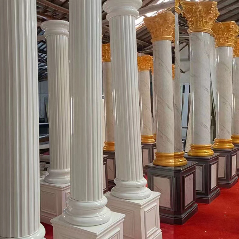 欧式罗马柱仿大理石罗马柱立柱别墅阳台垭口大门套包水泥装饰柱子
