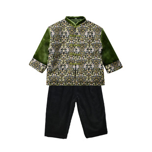 Boys' cotton-padded coat thickened winter children's winter quilted coat autumn and winter New Year greeting coat cotton-padded coat Western style cotton-padded jacket