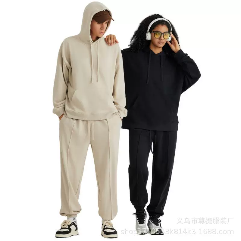 Толстовка с капюшоном 380 г для мужчин и женщин, осенне-зимний домашний спортивный костюм, свободные, мягкие, повседневные толстовки с карбоновым ворсом