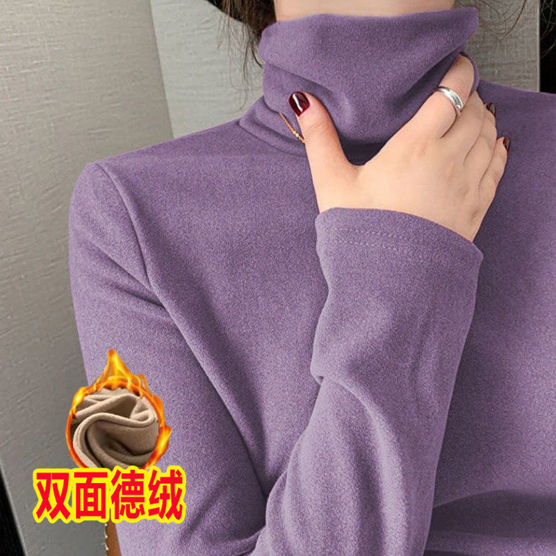 보라색 고품질 양면 벨벳