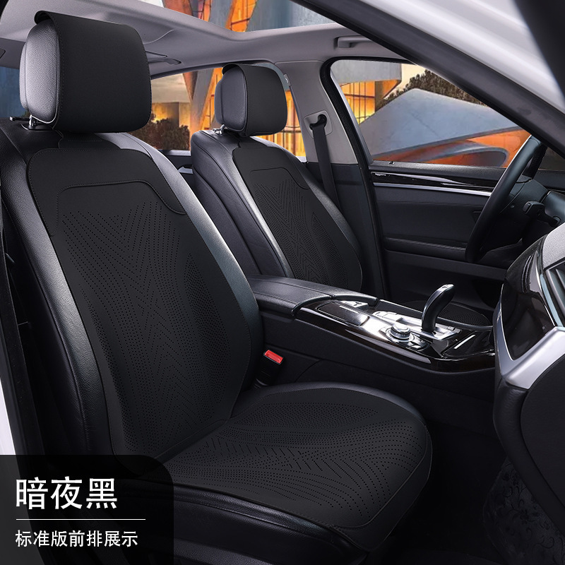 新型車用シートクッション、四季通用、フェイクファー素材、ハーフカバー、シートカバー、車用シートクッション、シートパッド|undefined