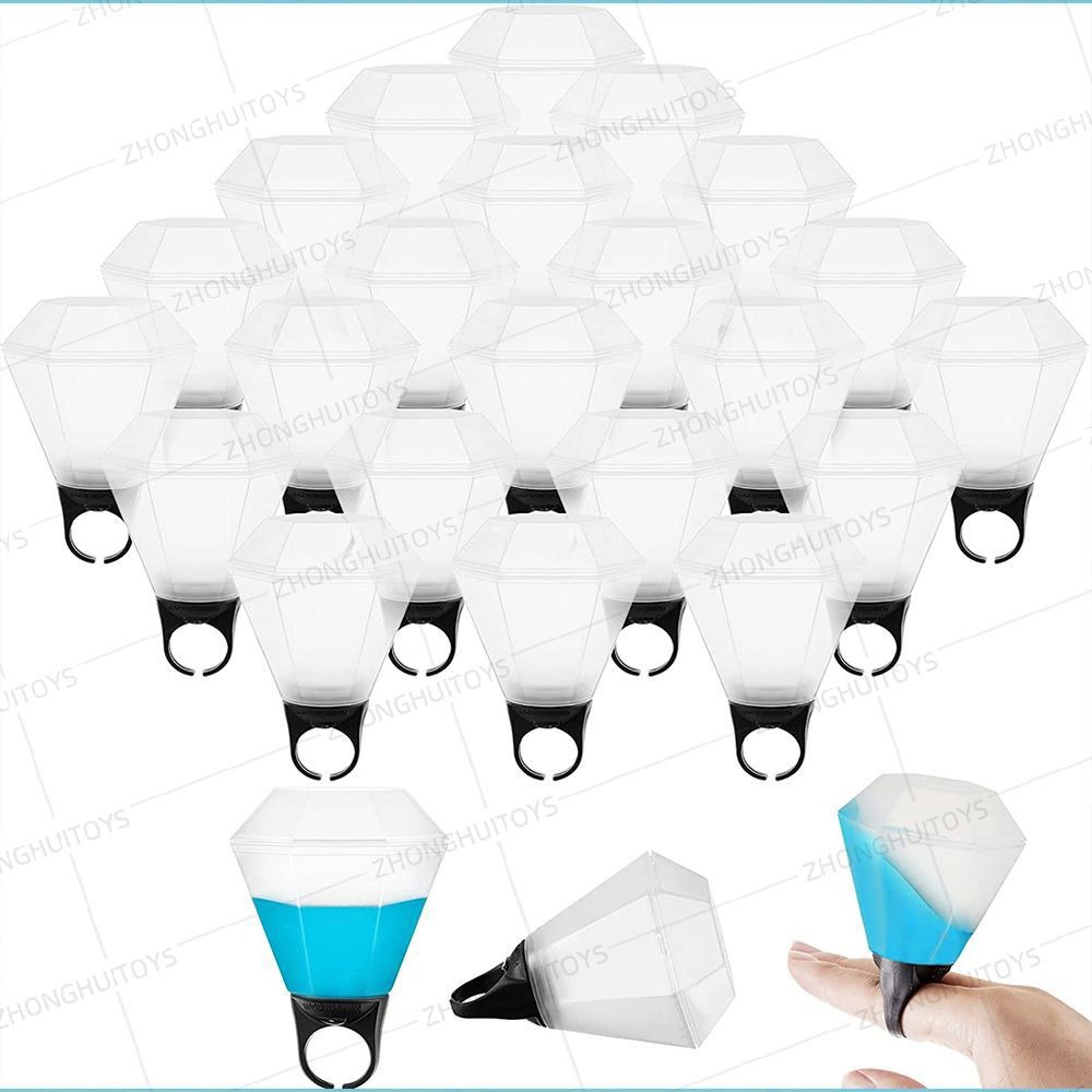 1 paquete de accesorios para despedida de soltero, copas de vino de plástico con forma de diamante en blanco y negro, accesorios para fiestas de despedida de soltera