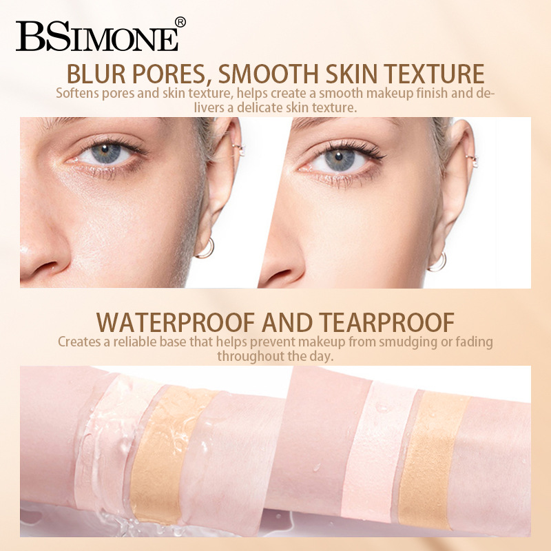Base de maquillaje mate aislante, prebase de maquillaje de larga duración que no se elimina, corrector 3 en 1 que ilumina el tono de piel, BB cream impermeable al por mayor