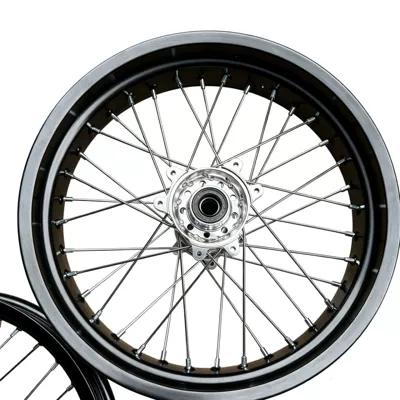 Motorcycle wheel hub — Long Ji Feng modified front 2.50-17 - rear-wheel-hub-core-is-silver