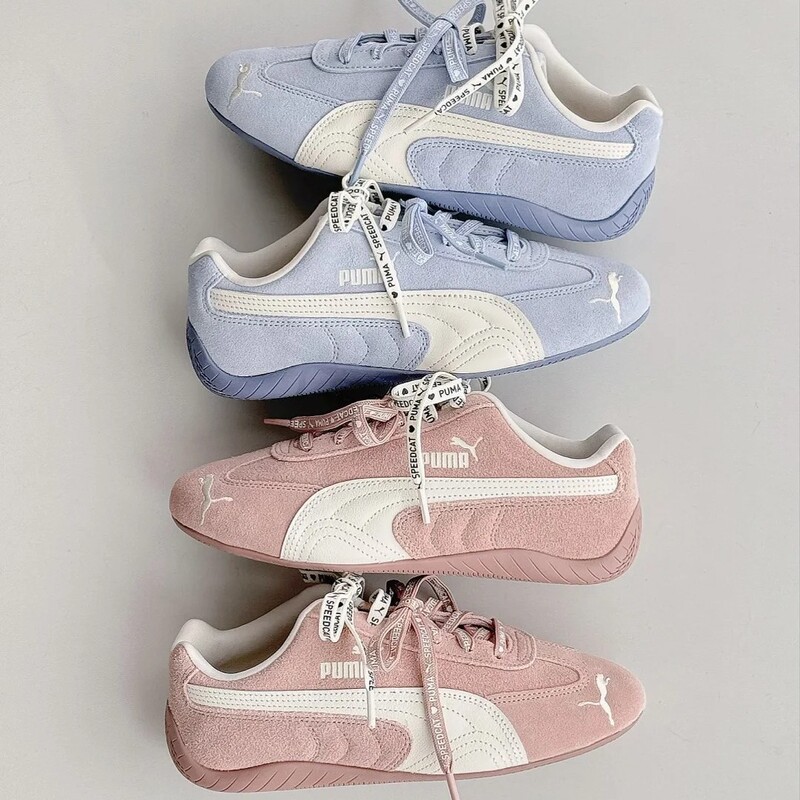 [Original New Color Scheme] Pure Original Pm Racing Shoes Speedcat Og Suede T-Toe Shoes with Logo, Thin-Soled Casual Shoes