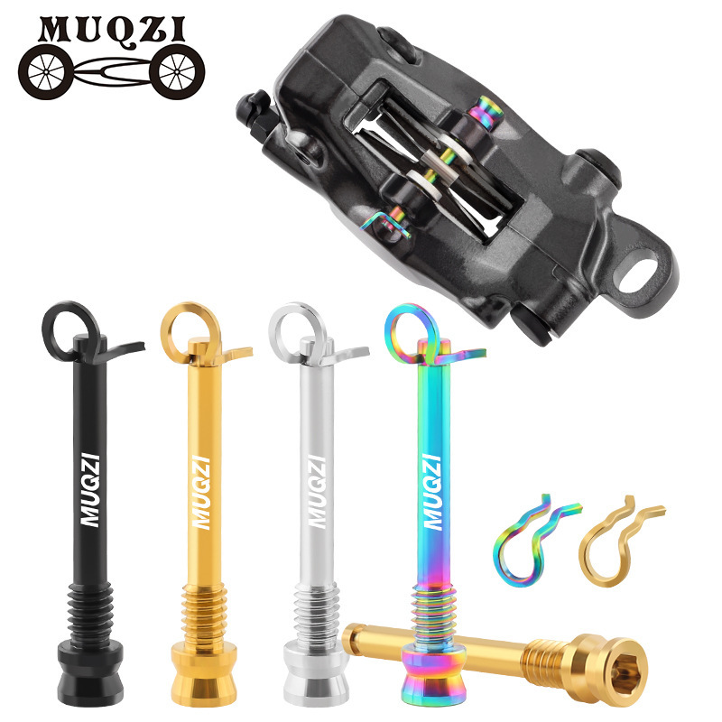 MUQZI bicycle titanium alloy XT XTR disc brake caliper, disc brake pads, and M4 threaded bolts for fixing MUQZI bicycle titanium alloy XT XTR disc brake caliper, disc brake pads, and M4 threaded bolts for fixing