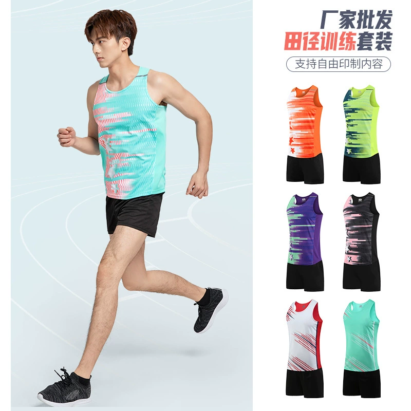 Легкая атлетика Тренировочный костюм Мужская печать Спортивная игра Спортивная одежда Спринт Жилет Спортивная одежда Марафон Беговая одежда Женская
