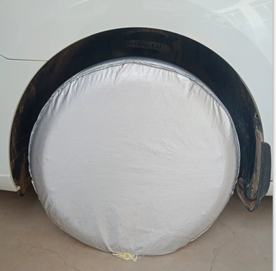 urine-proof, and construction-proof spare – Spare wheel cover - oxford-silver-with-fleece-lining-and-thickened-1-piece