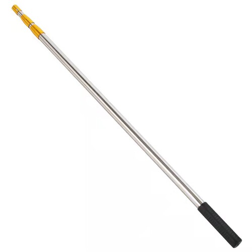 Stainless steel sleeved fishing net pole, thickened steel pipe, retractable positioning fishing net bag, harpoon rod, fish fishing net pole