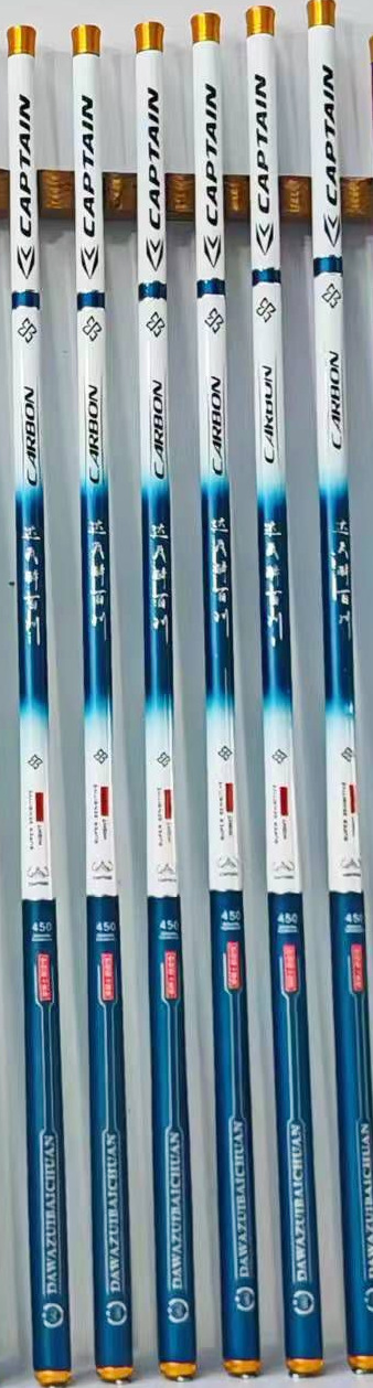 Caña de pescar corta de carbono, caña de mano de 3.6, 4.5, 5.4, 6.3, 7.2 metros, ligera y rígida, equipo de pesca, caña ligera y rígida.