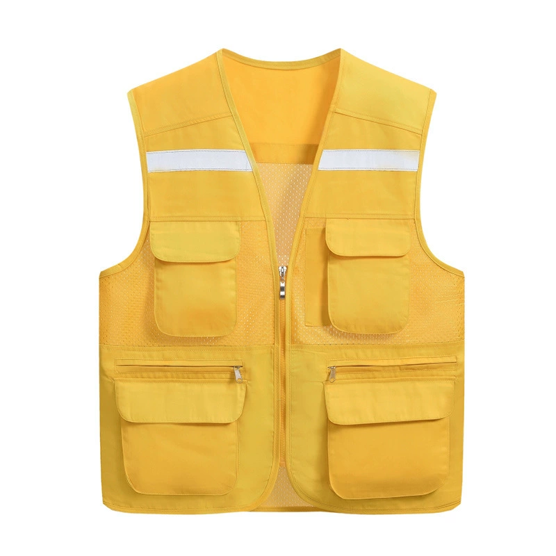 Retroreflective vest for outdoor activities for work, custom-made