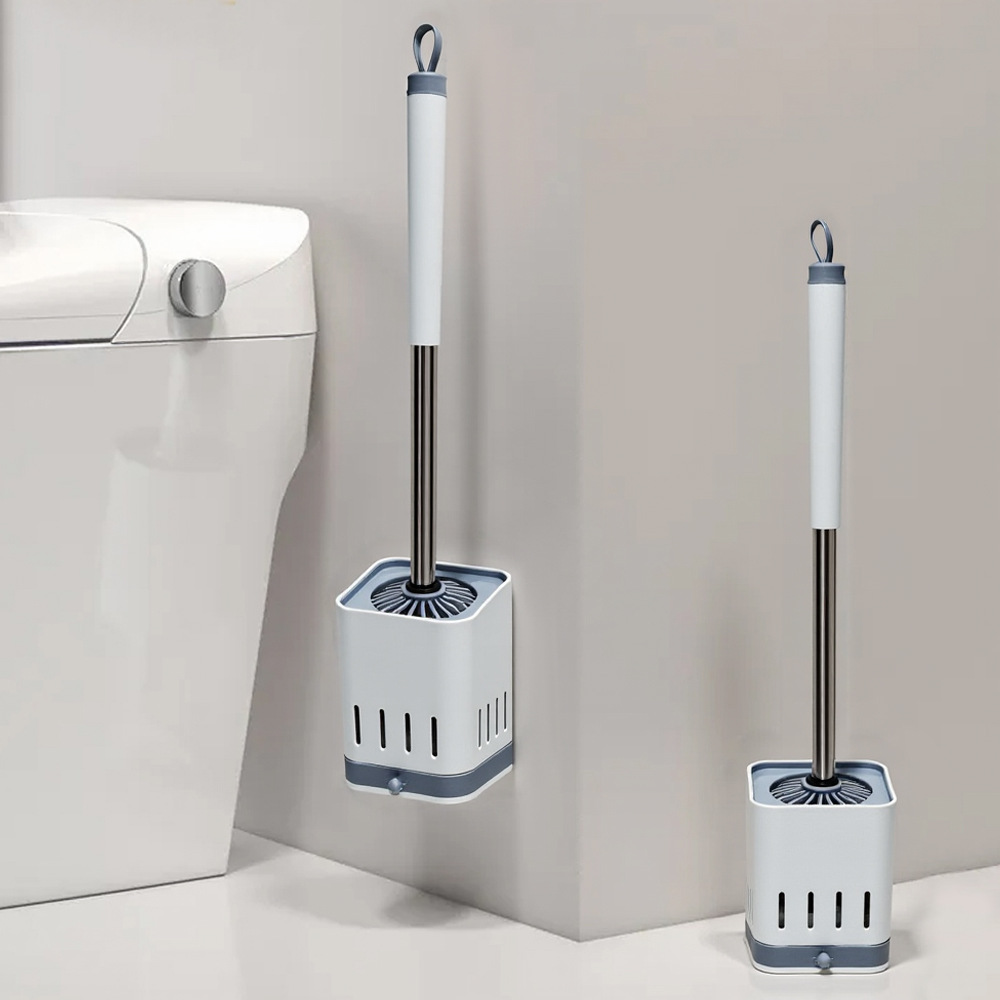 2025 New Toilet Brush Household No Dead Angle Set Bathroom Wall-Mounted Cleaning Artifact Special Brush Toilet Brush