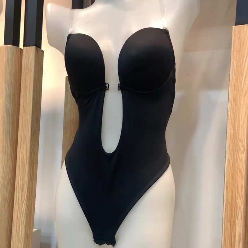 [Explosión de comercio exterior] correa de hombro invisible abdominal abdominal ropa interior de belleza sin marcas de acero sujetador de espalda expuesta ropa de plástico
