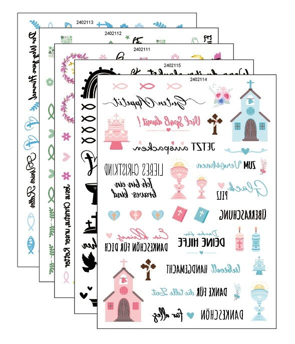 여기 5종류 각 1장씩 한 묶음입니다.