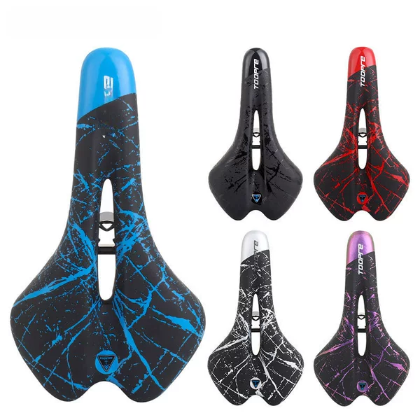 TOOPRE Bicycle Cushion Super Soft Seat Saddle Mountain Bike Comfortable Cushion Seat Saddle Sub-bicycle Colored Seat
