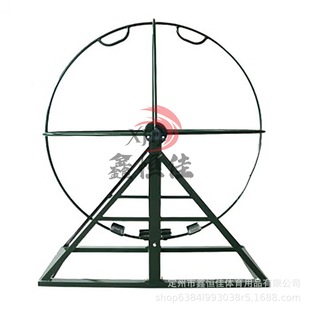 Training single-wheel rotating wheel anti-dizziness roller fixed roller physical fitness expansion equipment training rotating ladder