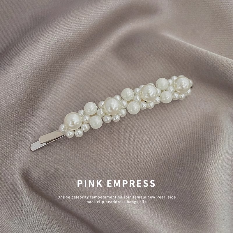 Pequeño clip de cabello de perla clip de cabello de mujer nuevo clip lateral de alta gama exquisita adornamiento para el cabello al por mayor