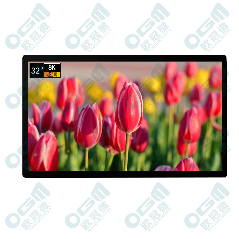 32-дюймовый LCD-дисплей - 7680*4320 + 8K драйвер-плата + плата питания + кабель экрана и т.д. - без корпуса, решение