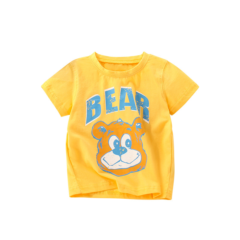 Malwee camiseta de los muchachos verano nueva letra de manga corta impresa guapo niños camisa de manga corta para niños