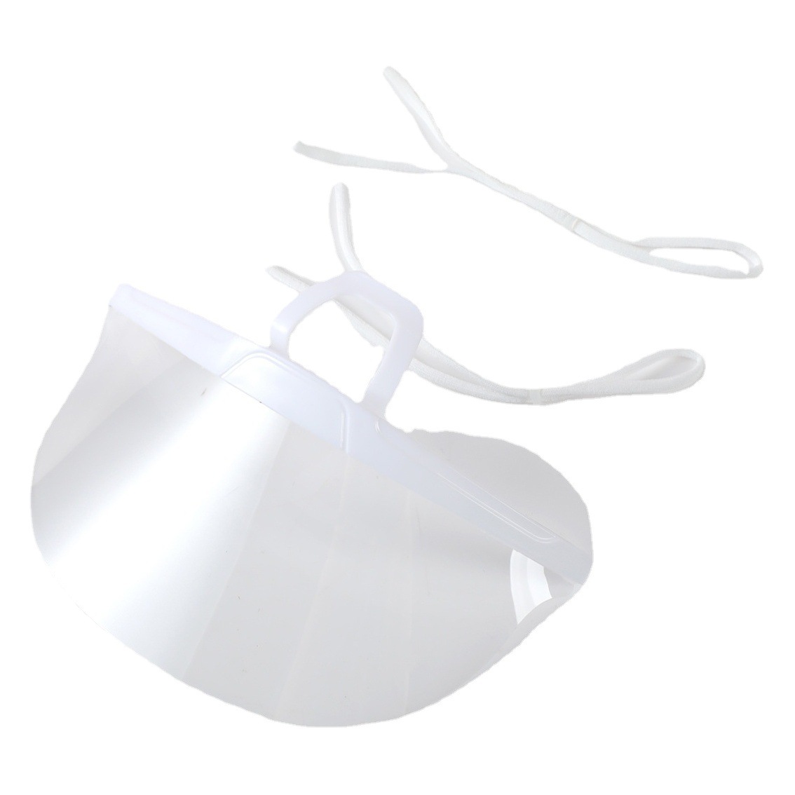 Aislamiento de saliva máscara protectora transparente máscara de comida a prueba de polvo PC desechable cocina catering máscara en stock fabricante