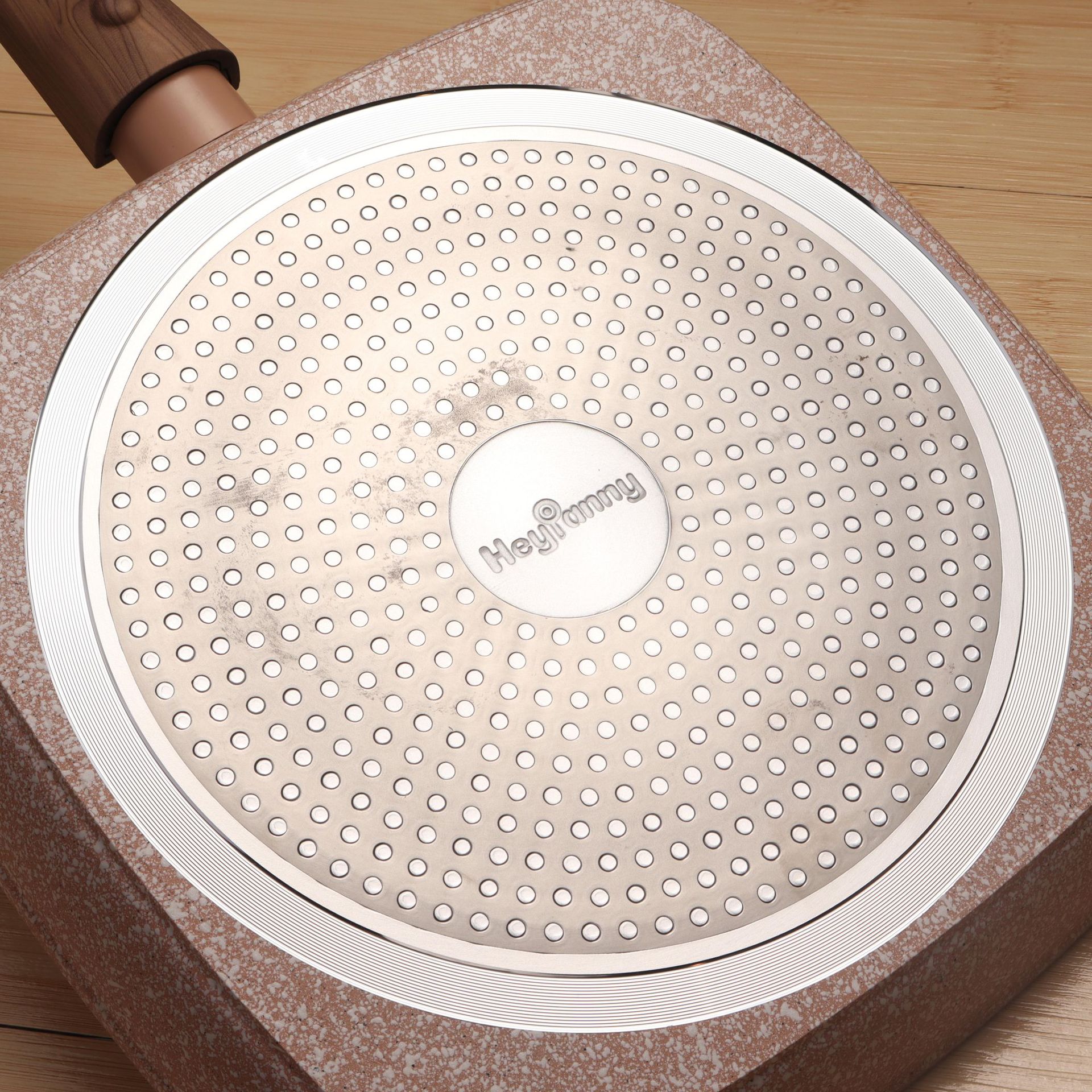 Yipin hongde maifan piedra sartén antiadherente hogar desayuno pan huevo filete sartén fábrica al por mayor