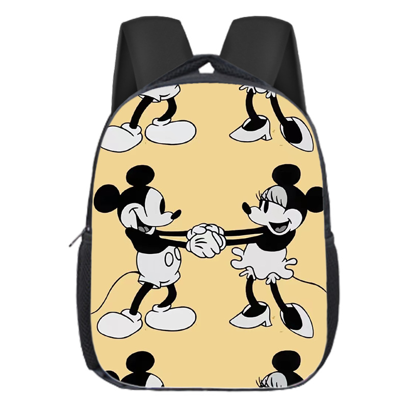 Mochila escolar popular de Mickey para niños, mochila de jardín de infantes, dibujos animados, linda, versátil, para estudiantes de primaria, mochila de gran capacidad, ligera