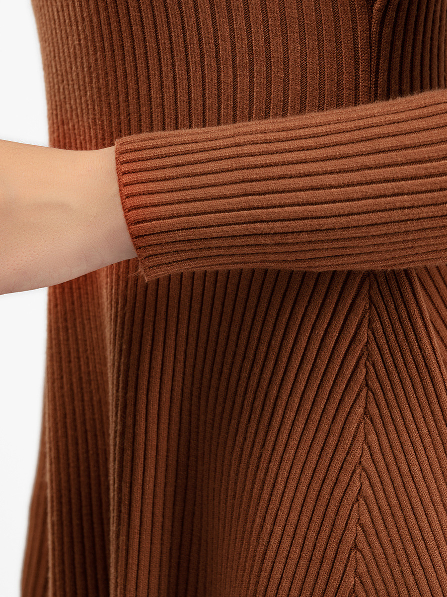 Gonna in maglia da donna, gonna a trapezio, gonna a vita media, gonna a trapezio, gonna a vita alta, gonna a trapezio ..._voghion.com